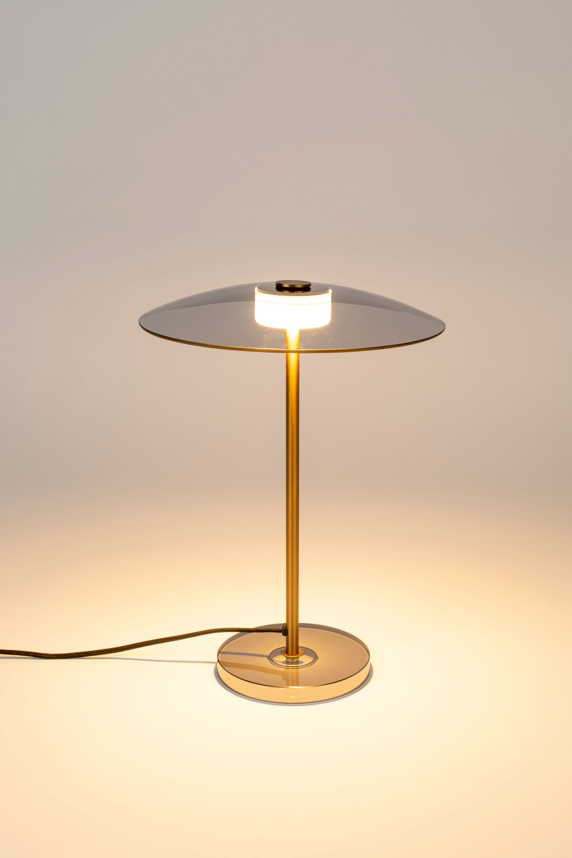 Zuiver Float Gold & Glass Table Lamp